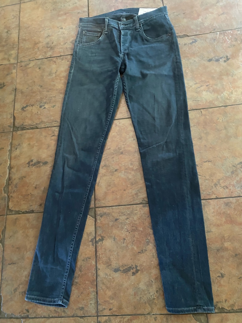 rag & bone Men's Skinny Jeans in Dark Blue
